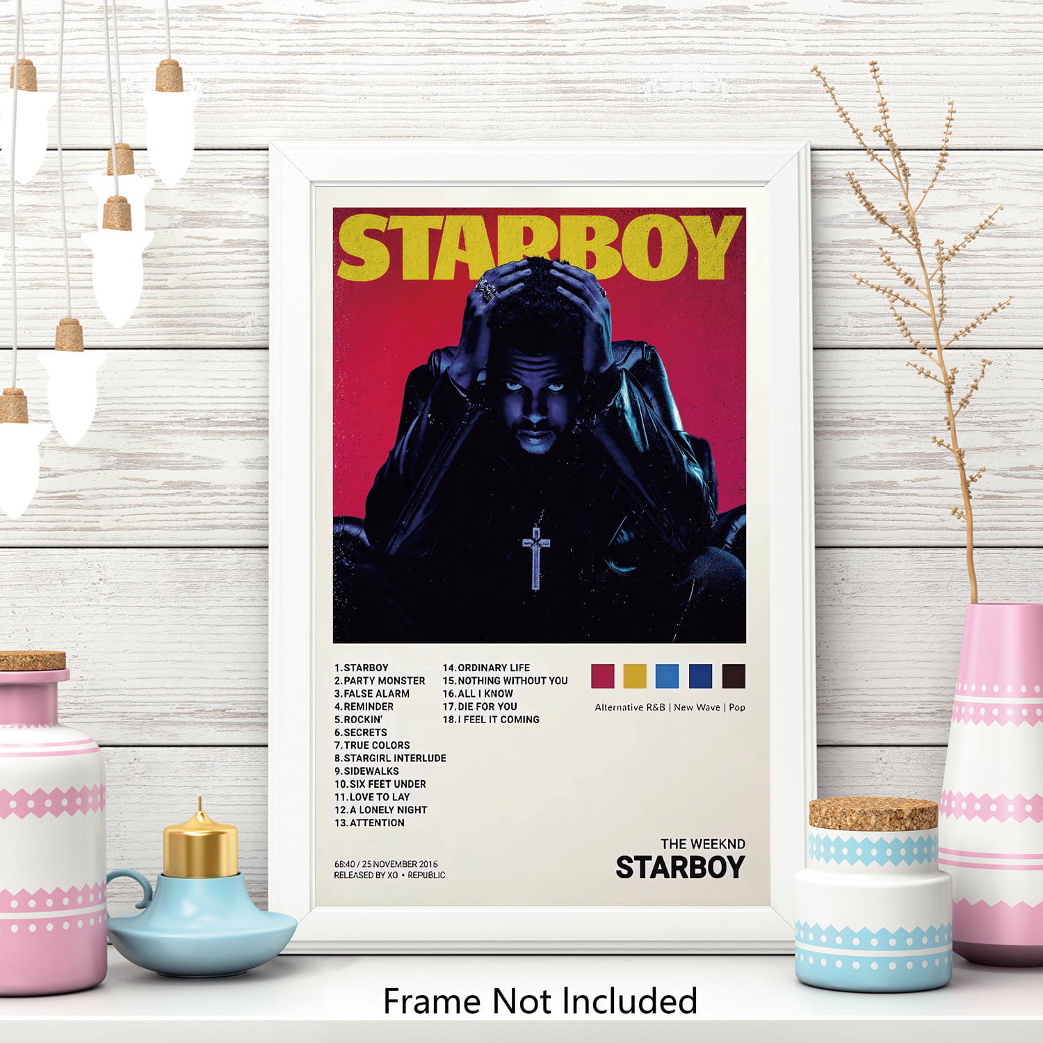 The Weeknd Starboy Hip Hop Rap Music Musician Wall Art Home Decor - POSTER  20x30