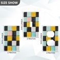 thumbnail image 7 of Yayeee Toggle Light Switch Wall Plate 1-Gang 4.5"x2.7" Home Decorative Outlet Cover, Yellow Checkered Pattern, 7 of 7