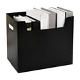 Hanging File Organizer Box with Handle Cardboard Storage File Box for