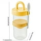 thumbnail image 3 of Vaso Portátil Para Ensalada De Doble Capa Con Tapa Y Cuchara Para Comidas Fuera De Casa, Color Amarillo, 3 of 9