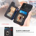 thumbnail image 5 of SaniMore for Samsung Galaxy A13 5G Wallet Case, [RFID Blocking] Elastic Card Slot Vehicle Magnetic PU Leather Ring Holder & Lanyard Stand Money Pocket Cover for Samsung A13 5G, Black, 5 of 12
