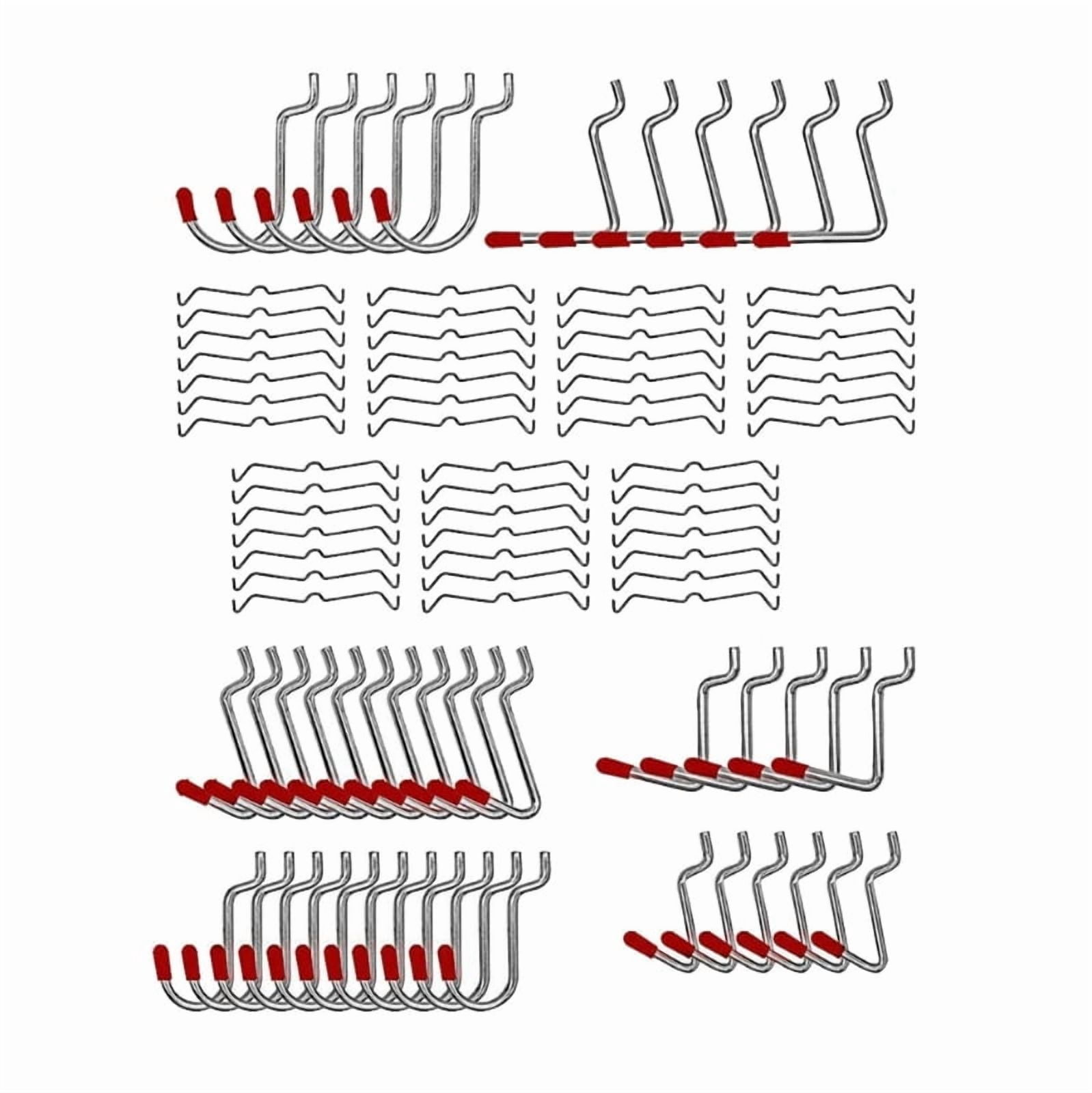 Comprehensive Pegboard Hook Set 114 Pieces for Workshop Garage Organization