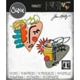 thumbnail image 4 of Sizzix Thinlits Die Set, Abstract Faces by Tim Holtz, 19 Metal Cutting Dies, 4 of 7