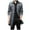 27 Gray, variant on guisaled Mens Trench Coat Classic Slim Fit Single Breasted Long Windbreaker Jacket Wool Blend Notched Lapel Fall Winter Overcoat