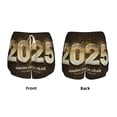 thumbnail image 3 of Balery Happy New Year 2025 E Pantalones cortos deportivos para mujer con forro y dos bolsillos, elásticos, para entrenamiento, gimnasio, yoga-Large, 3 of 7