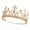 Large New, variant on Adjustable Round Wedding King Tiara Crown Headpiece For Men Party Hair Ornaments Rhinestone Head Jewelry Accessories