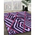 thumbnail image 2 of Ahgly Company Indoor Rectangle Patterned Dark Purple Area Rugs, 6' x 9', 2 of 6
