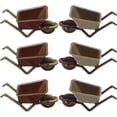 thumbnail image 2 of KAKOWELY 6Pcs Miniature Wheelbarrow Toy Mini Wheelbarrow Model Yard Garden Accessory,3.54X"X1.57"X1.57", 2 of 5