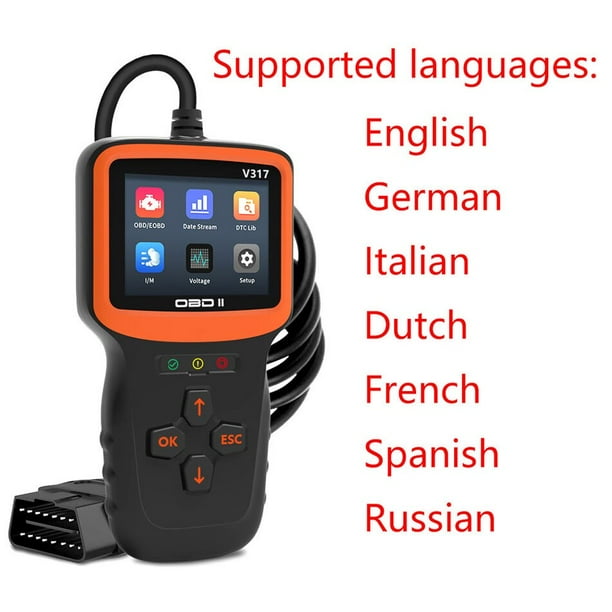 Herramienta de diagnóstico de coche, escáner profesional OBD2, sistema de motor automático, lector de código de búsqueda DTC gratis de por vida