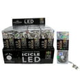 thumbnail image 3 of KSA 70 Count Multi-Color LED 5MM Icicle Christmas Lights, 7.5 ft White Wire, 3 of 7