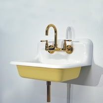 NBI Drainboard Sinks 24" x 18" Amarilla Reinforced Cast Acryllic Farm Sink