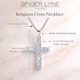 thumbnail image 5 of Religious Cross Pendant Necklace Princess Cut CZ Womens Ginger Lyne Collection, 5 of 6