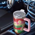 thumbnail image 6 of OBREWU Pioneer Flower Tumbler with Handle and Lid,Pioneer Flower 40oz Double Wall Vacuum Insulated Tumbler,Cups Gift for Women and Men, 6 of 7