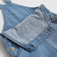 thumbnail image 6 of KIDSCOOL SPACE Baby Girl Boy Jean Overalls,Toddler Summer Denim Shortall,Blue,3-4 Years, 6 of 8