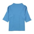 thumbnail image 2 of Alfani Womens Textured Pullover Blouse, Blue, XX-Large, 2 of 2