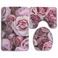 thumbnail image 1 of ABPHQTO Rosa rosada Juego de alfombras de baño de 3 piezas Alfombra de baño Alfombra de contorno y tapa de inodoro ABPHQTO Cont-CHAPPLE-19297, 1 of 2