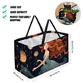 thumbnail image 2 of Mermaid Large Capacity Reusable Foldable Oxford Cloth Laundry Organizer with Picnic Baskets, Cube Organizer, and Laundry Basket, 2 of 7