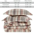 thumbnail image 2 of Southshore Fine Living, Inc. 100% Cotton Duvet Cover King Size, 300 TC Sateen, Highland Check Rust, 2 of 9