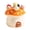 Orange, variant on Orange Orange Ceramic Storage Jar For Fruit Fork Cartoon Design Kitchen Dessert Fork Holder Container With Lid
