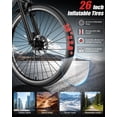 thumbnail image 4 of AZHAR G29 Electric Bike for Adults, 26 E-Mountain Bicycle,750W,20mph Motor 48V 10.4Ah Ebike Class 2 UL2849, 4 of 9