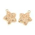 thumbnail image 4 of EHJRE 2Pc Golden Star Charm Pendant DIY Bracelet Necklace Jewelry 18x15mm Hole 2mm, 4 of 5