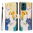 thumbnail image 1 of FOXDOCK Funda Tipo Cartera para Motorola Moto G04/G24/E14 con Soporte y Correa – Diseño de Patrones Lindos, 1 of 6