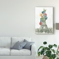 thumbnail image 3 of Trademark Fine Art 'Floral Eiffel Tower' Canvas Art by Wild Apple Portfolio, 3 of 4