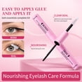 thumbnail image 3 of 2‑Piece Double‑Ended False Eyelash Bond & Seal Set, Quick‑Drying Strong Hold Eyelash Adhesive, Waterproof Smudge‑Proof Lash Sealant for Cluster Lashes, Beginner Friendly, 3 of 8