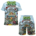 thumbnail image 2 of Plants Vs Zombies Boys Girls Short Sleeve Mesh T-Shirt And Shorts Outfit Set Summer Clothes Set for Kids, 2 of 8
