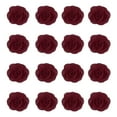 thumbnail image 1 of Uxcell 16 Pcs Rosas de Tela, Pin de Solapa de 2 Pulgadas para Hombres, Flores Artificiales de Satén para Accesorios de Manualidades DIY, Costura, Envoltorio, Decoración de Regalos de Boda, Burdeos, 1 of 5