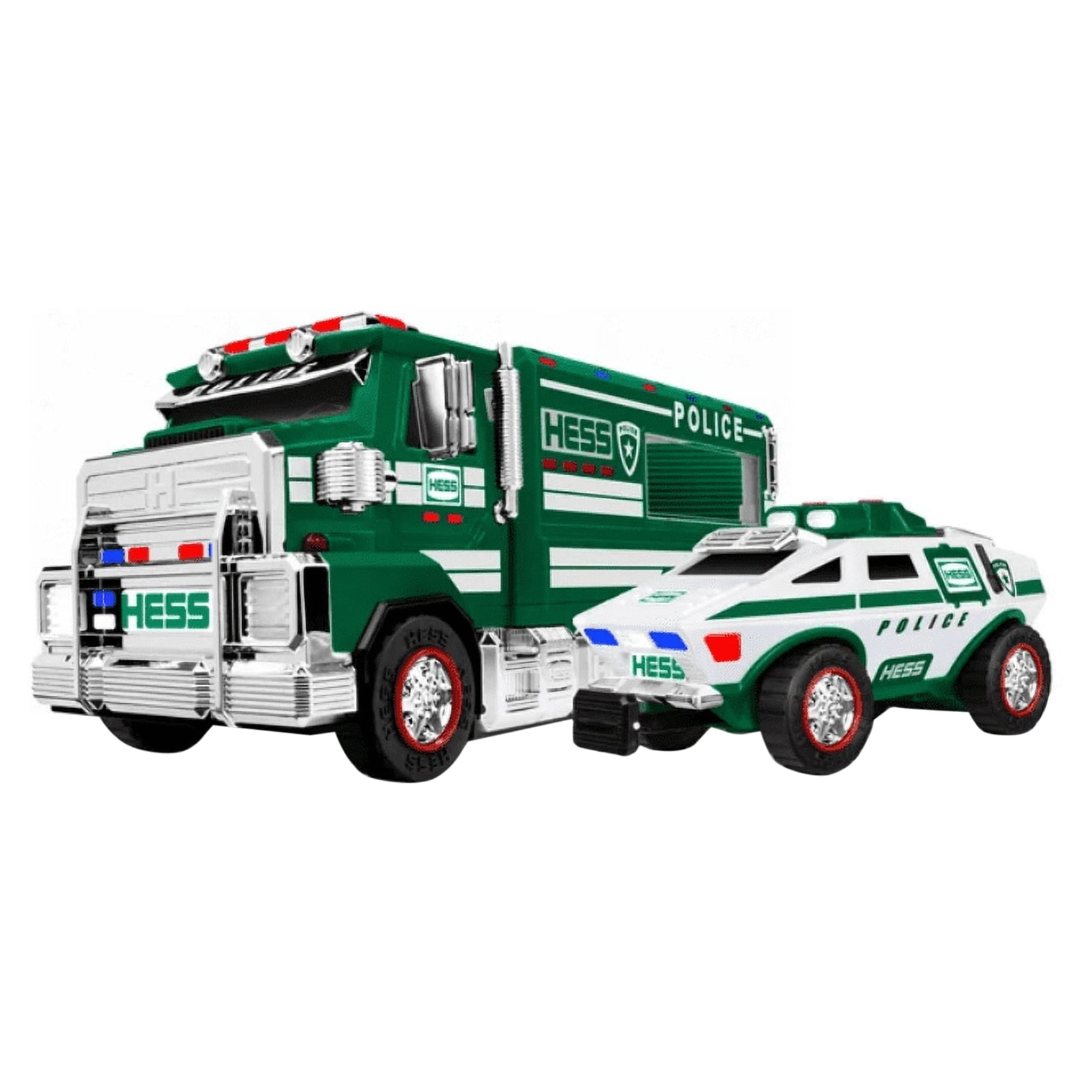 Hess 2010 Toy Truck and Jet with Semi Trailer Flatbed Loading Walmart