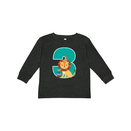 

Inktastic 3rd Birthday Zoo Party 3 Year Old Gift Toddler Boy or Toddler Girl Long Sleeve T-Shirt