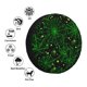 thumbnail image 4 of Fotbe Green Bright Web with Spiders Funda de Llanta de Repuesto con Estampado, Engrosada, Ajuste Universal para Jeep, Remolque, RV, SUV, Camión-16 inch, 4 of 6