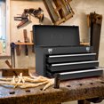 thumbnail image 3 of Costway Portable Tool Chest Box Storage Cabinet Garage Mechanic Organizer 3 Drawers Black, 3 of 10