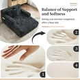 thumbnail image 7 of Chaise Lounge Chair Indoor, Oversized Boneless Sleeper Sofa Bed with 3 Pillows and Storage Pockets,Comfy Chenille Cloud Couch,Modern Deep Seat Reading Chair for Living Room, 7 of 7