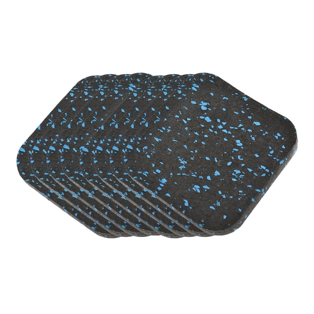 ETHZZLE 8Pcs Shock Absorbing Rubber Treadmill Pad for Hardwood Floors Durable Non Slip Exercise Mat