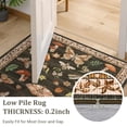 thumbnail image 3 of Washable Rug 9x12 Mushroom Butterfly Area Rug Non Slip Living Room Large Rugs Insect Moth Print Carpet Non Shedding Soft Bedroom Floor Mat Thin Foldable Modern Carpet for Farmhouse, Brown, 3 of 6
