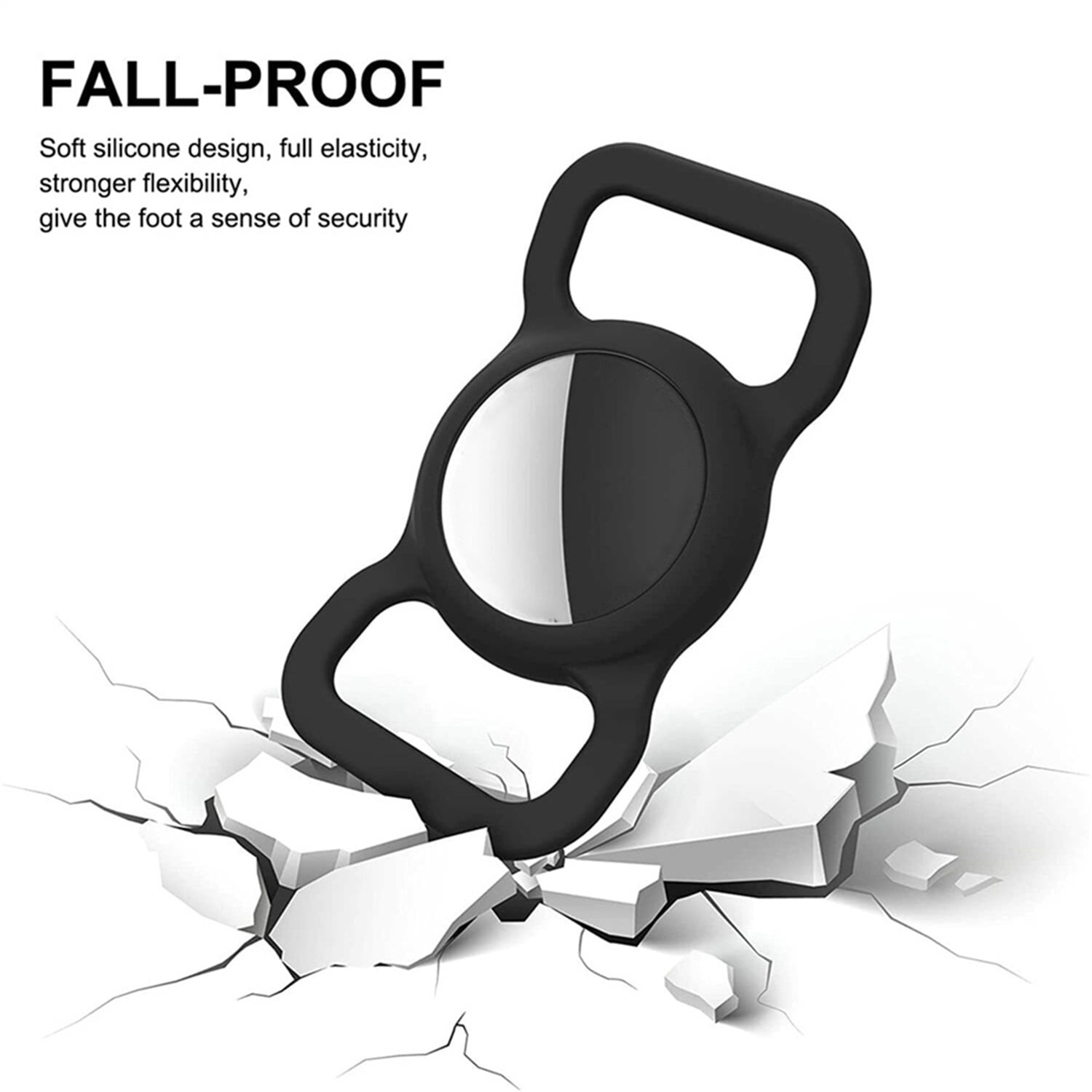 Pefilos Air Tag Dog Collar Holder, Protective Silicone Pet Collar Case for Apple Air tag 2021, Compatible with Cat Dog Collars Charms & Pets Accessories, Black Pefilos Air Tag Dog Collar Holder, Protective Silicone Pet Collar Case for Apple Air tag 2021, Compatible with Cat Dog Collars Charms & Pets Accessories, Black