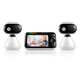 thumbnail image 1 of Motorola Baby PIP1500-2 - Monitor de vídeo para bebés para interiores con 2 cámaras Unidad para padres Montaje en pared Alcance de 1000 pies Audio bidireccional Monitoreo de temperatura ambiente, 1 of 5