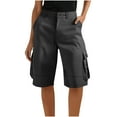 thumbnail image 2 of Timegard Womens Cargo Shorts Knee Length Outdoor Active Hiking Button Straight Leg Athletic Shorts with Muilt Pockets, 2 of 7