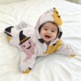 thumbnail image 3 of YunPes Baby Infant Starfish Onesie Funny Graphic Full Coverage Open Face Jumpsuit Newborn Halloween Cute Dress-Up Holiday Photography Outfit, 3 of 5