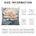 thumbnail image 5 of Shiartex Flowers Fashion Style Dirt-Resistant Throw Pillow Covers for Couch Sofa Bed Living Room Bedroom Square Pillowcase 1pc 12x12in, 5 of 5