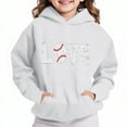 thumbnail image 2 of lcziwo Boys Girls Hoodies 3D Printed Hooded Sweatshirts Trendy Casual Long Sleeve Pullover with Pocket White 130, 2 of 5