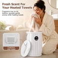 thumbnail image 6 of Costway Towel Warmer Heated Bucket with Auto Shut Off & Fragrance Tray, Timer, Child Lock White, 6 of 10