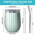 thumbnail image 5 of Modern 12oz Stainless Steel Insulated Wine Tumbler with Lid and Straw – Double Wall Vacuum Mug for Hot & Cold Drinks, 304 Steel Interior, Sweat-Free Design, 5 of 5