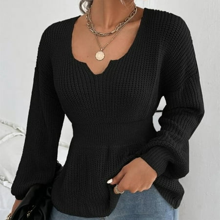 New for Fall! HIMIWAY Stay Cozy and Trendy with Our Fashionforward Women s Knitwear a Musthave for Every Fashion Enthusiast! Stylish and Cozy Women s Cardigan Black M