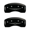 thumbnail image 2 of MGP 4 Caliper Covers Engraved Front & Rear MOPAR Black finish silver ch Fits select: 2008-2010,2013-2016 CHRYSLER TOWN & COUNTRY TOURING, 2 of 2