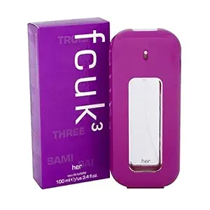 Fcuk 3 by French Connection Eau De Toilette for her 100ml