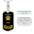 thumbnail image 2 of Boxer Keychain Stainless Steel or 18k Gold, 2 of 10