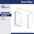 thumbnail image 3 of DV-1SD0221B Single Fixed Glass Panel For Shower 32"×78", Thick Frameless Tempered Safety Glass Shower Screen, 3 of 18